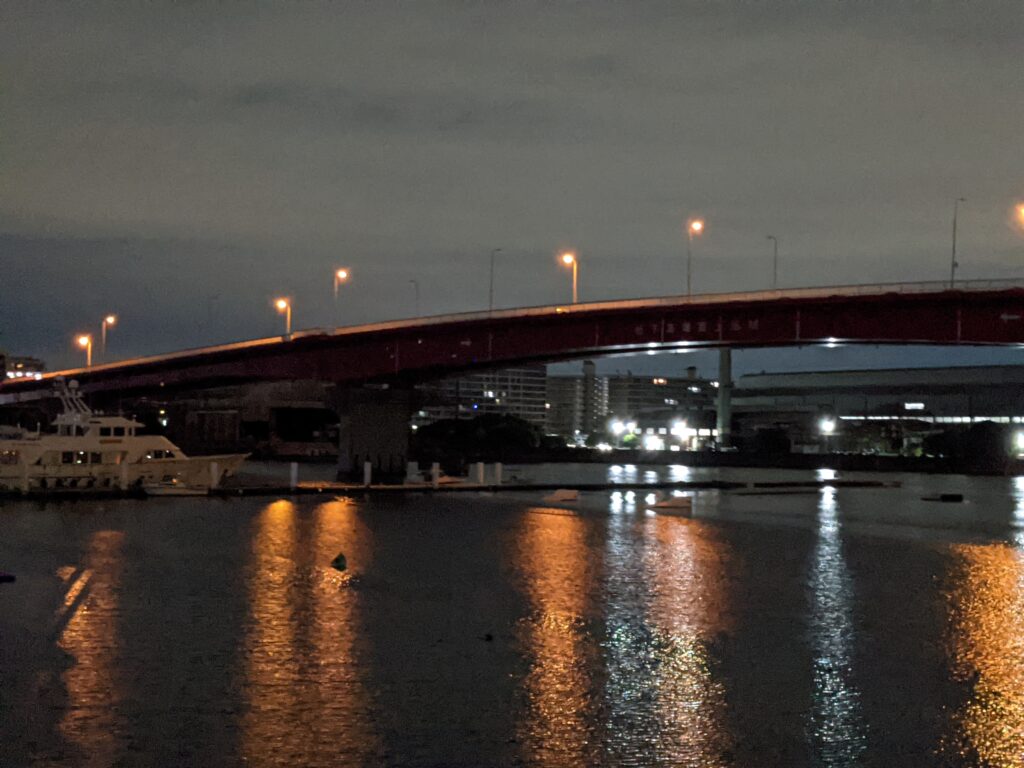 西宮大橋の夜景